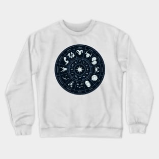 Zodiac Circle Round Horoscope Crewneck Sweatshirt